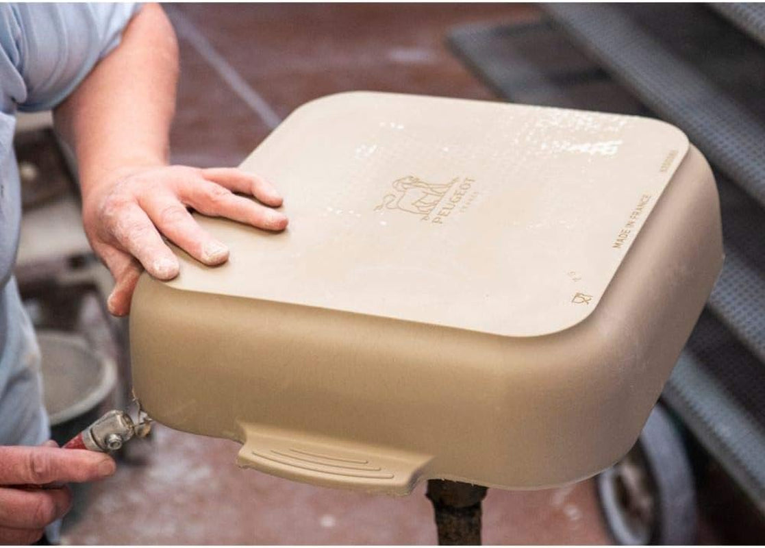 Peugeot Appolia Rechteckige Auflaufform Mit Griffen, Keramik, Schiefer / Grau, 7,2X31X21,7 Cm, Fassungsvermögen: Ca. 2 L, 60060 Formy a plechy na pečení Naty Shop