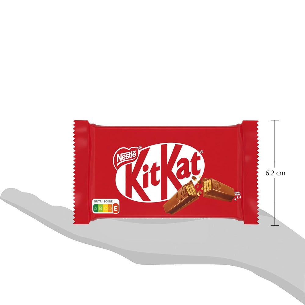 Nestlé KitKat klasické čokoládové tyčinky Mléčná čokoláda křupavé oplatkové tyčinky 24 balení (24 x 41,5 g)