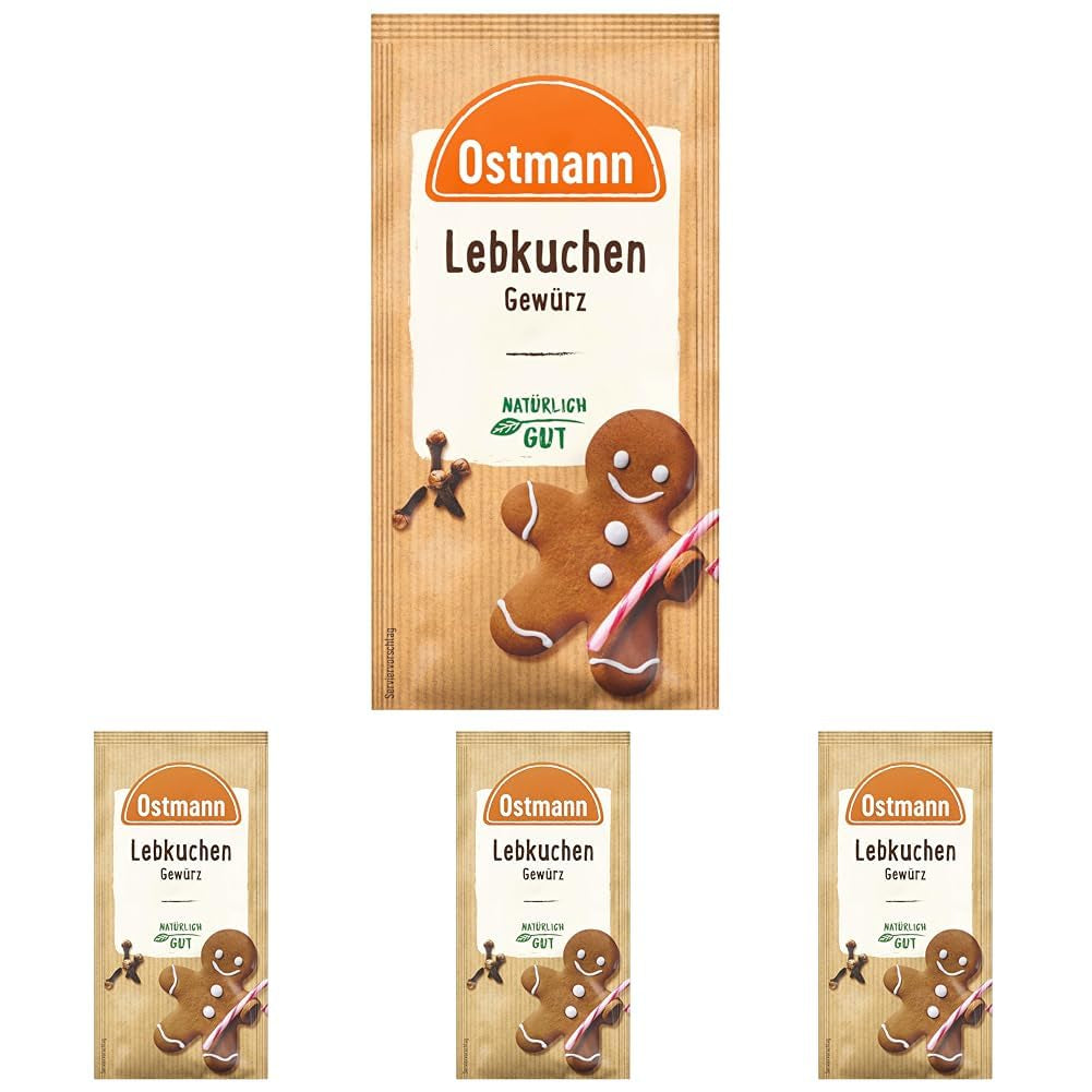 Ostmann Gewürze – Lebkuchen-Gewürz | Gewürzmischung für Leb- und Honigkuchen | Ideální na pečivo a dezerty v zimním a vánočním období 15 g v sáčku