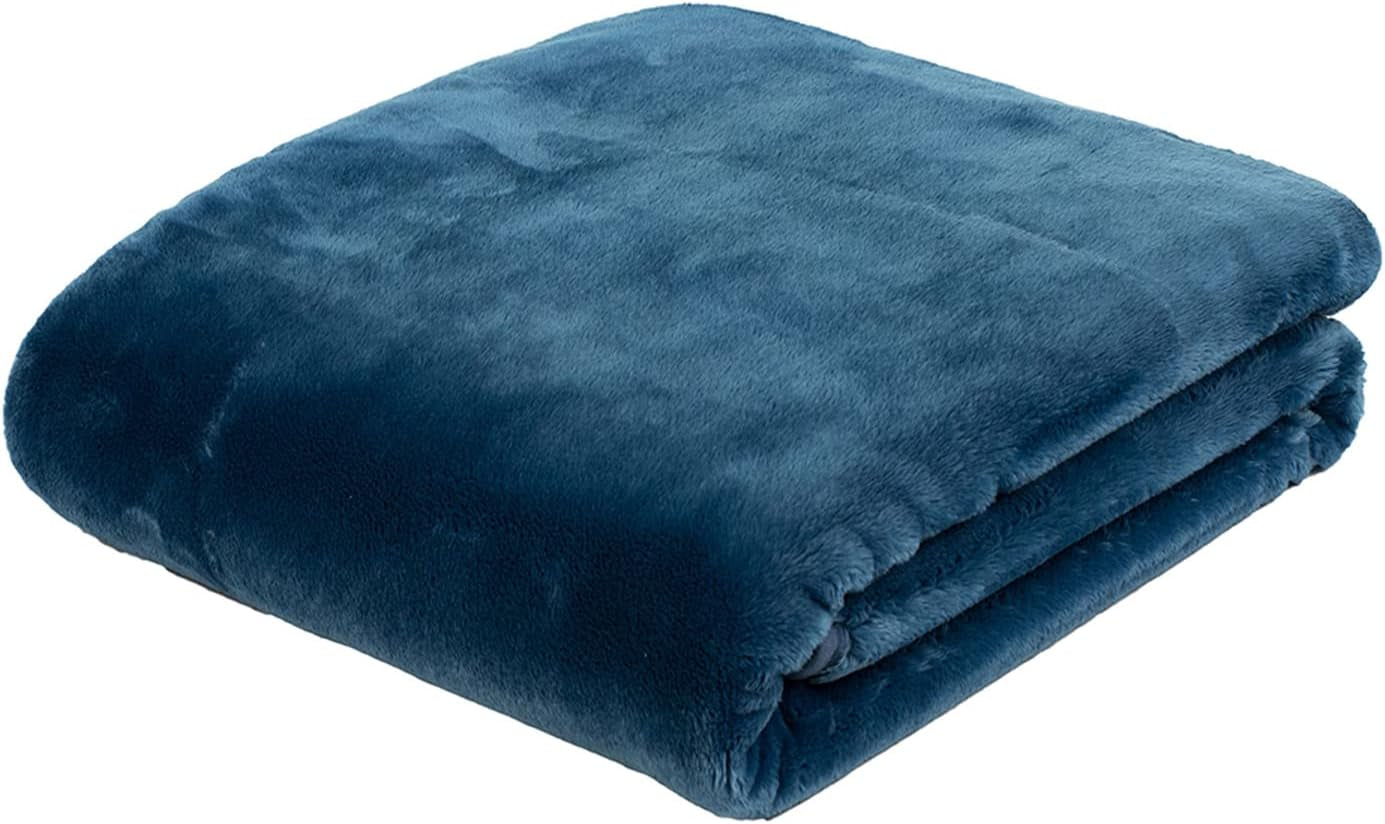 Gözze - Pohodlná deka Premium Cashmere-Feeling, 500 G/M², 180 X 220 Cm - hořčice Postele a deky Besuche den Gözze-Store Blue 180 X 220 Cm