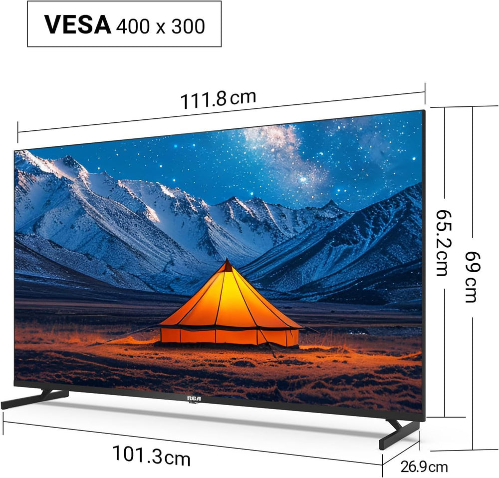 Televizor inteligent RCA de 50 de inci QLED 4K UHD HDR, Android TV, WiFi, Bluetooth