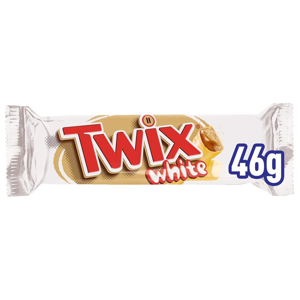 Twix bílé čokoládové tyčinky | Karamel, sušenky, bílá čokoláda | Více balení čokolády | 5 tyčinek (5 x 46 g) (balení po 5)