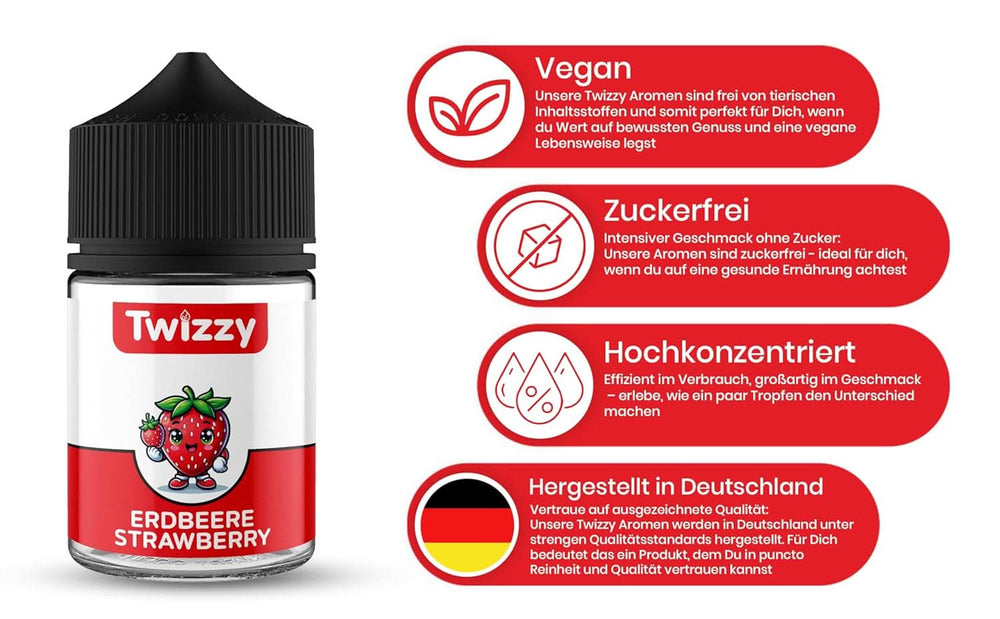 Twizzy koncentrovaná jahodová příchuť, 60 ml Aromas Naty Shop