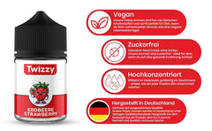Twizzy koncentrovaná jahodová příchuť, 60 ml Aromas Naty Shop