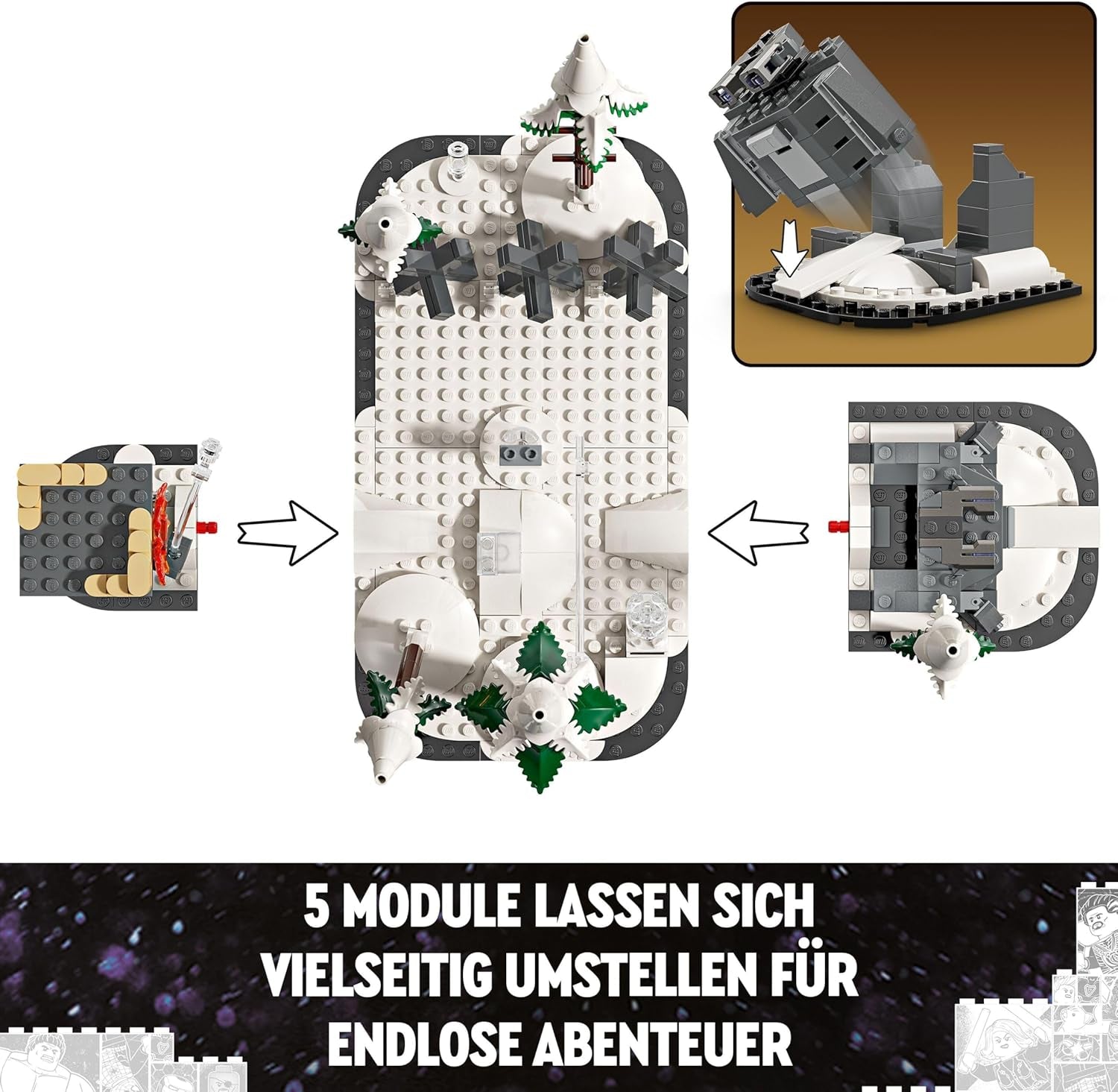 LEGO Marvel Avengers Assemble: Age of Ultron, stavějte a hrajte set s 8 minifigurkami superhrdinů, jako jsou Thor, Hulk a Iron Man, stavebnice pro chlapce a dívky, sada dobrodružství 76291 Stavebnice Besuche den LEGO-Store