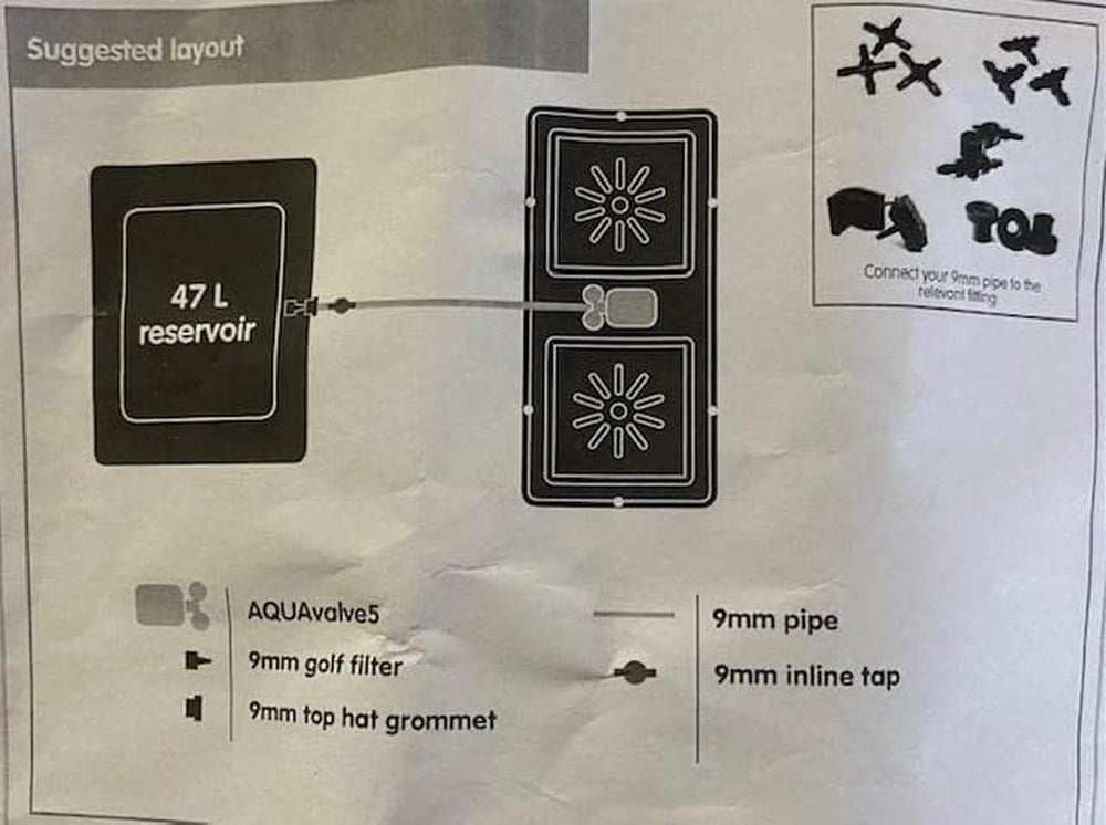 Hydrosystem Easy2grow 2 automatická zavlažovací sada (2 květináče 8,5 l)