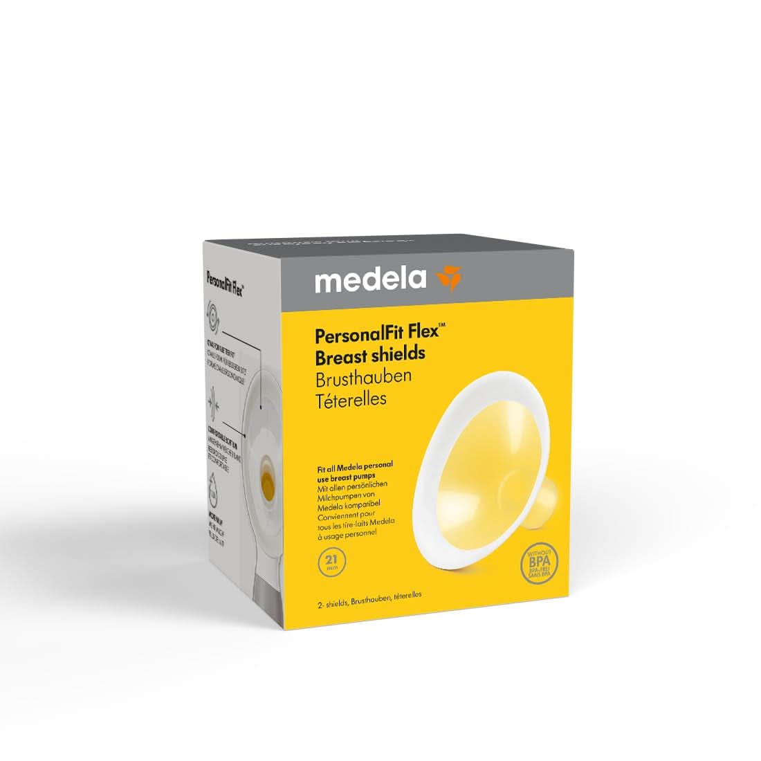 Medela Personal fit Flex prsní štít vel. S Příslušenství Jídlo a kojení Bebe Naty Shop