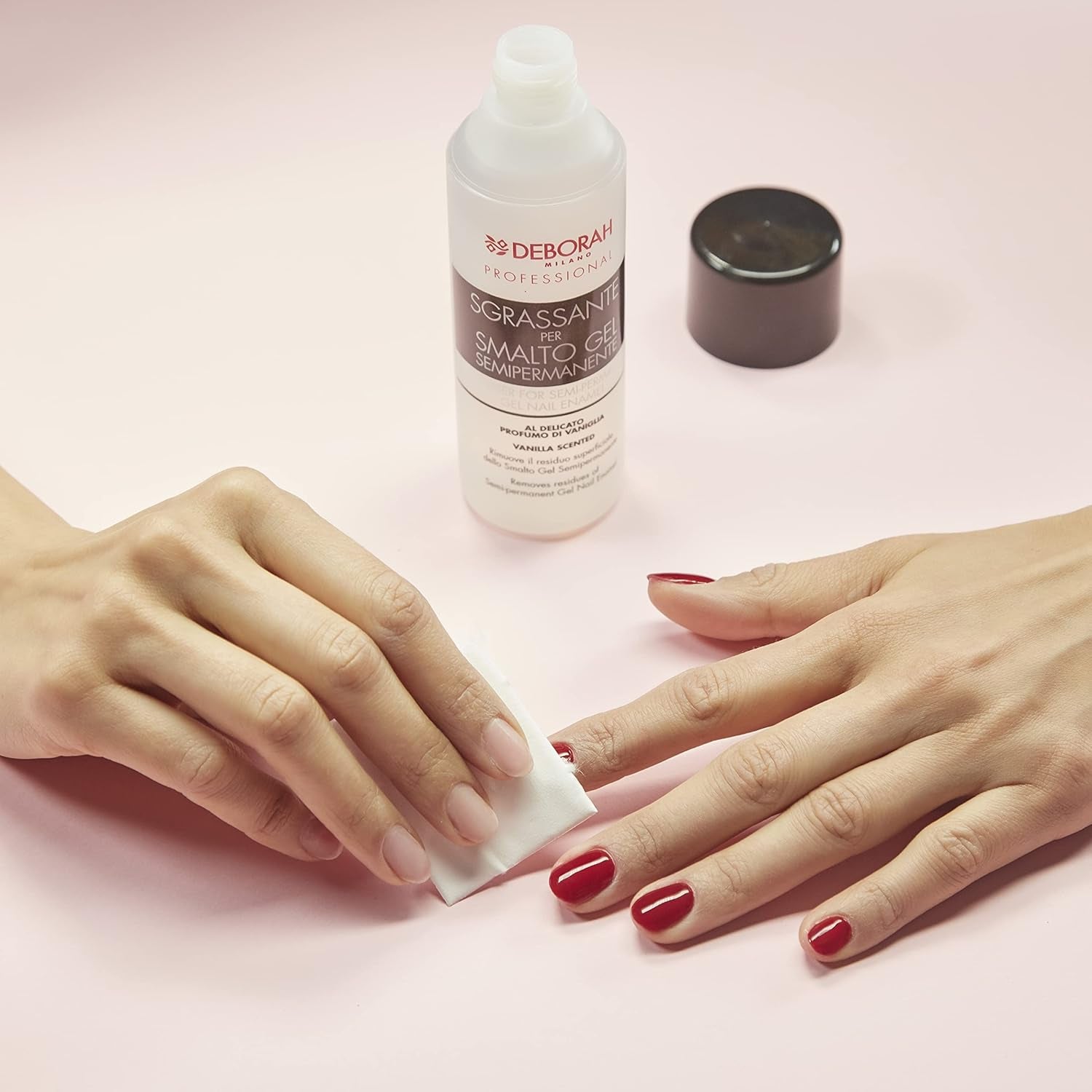 Semipermanentní lak na nehty Milano Professional, no. 21 Burgundsko, objemový efekt, dlouhotrvající, pro intenzivní a lesklé nehty, 4,5 ml