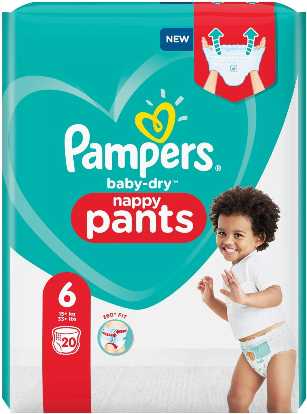 Plenky Pampers 81657566 Baby-Dry Pants, bílé