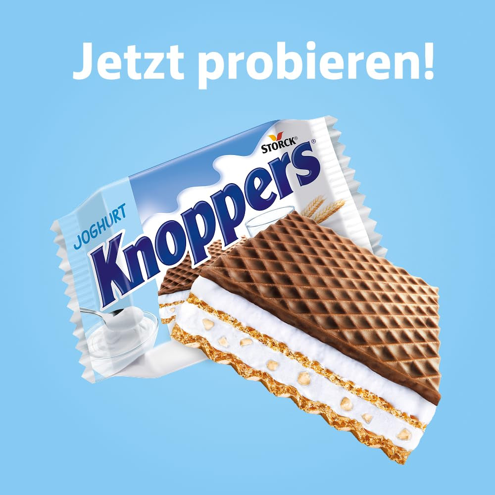 Jogurt – 4 x 200 g – Oplatkové plátky plněné jogurtem a nugátovým krémem, lískovými oříšky a kakaem