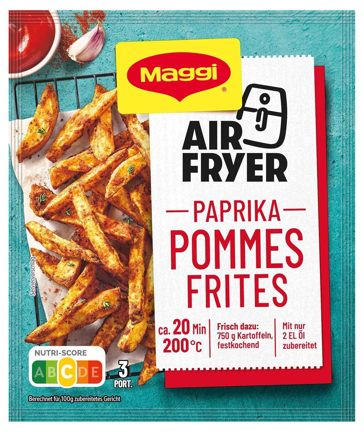 MAGGI Airfryer Pommes Frites - Paprika, 1er balení (1 x 34 g)