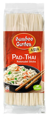 Bamboo Garden - Pad Thai Rice Nudle Sticks, Pro tradiční nudlová jídla jako Pad-Thai, Vegan, 1 x 300 g (Design balení se může lišit)