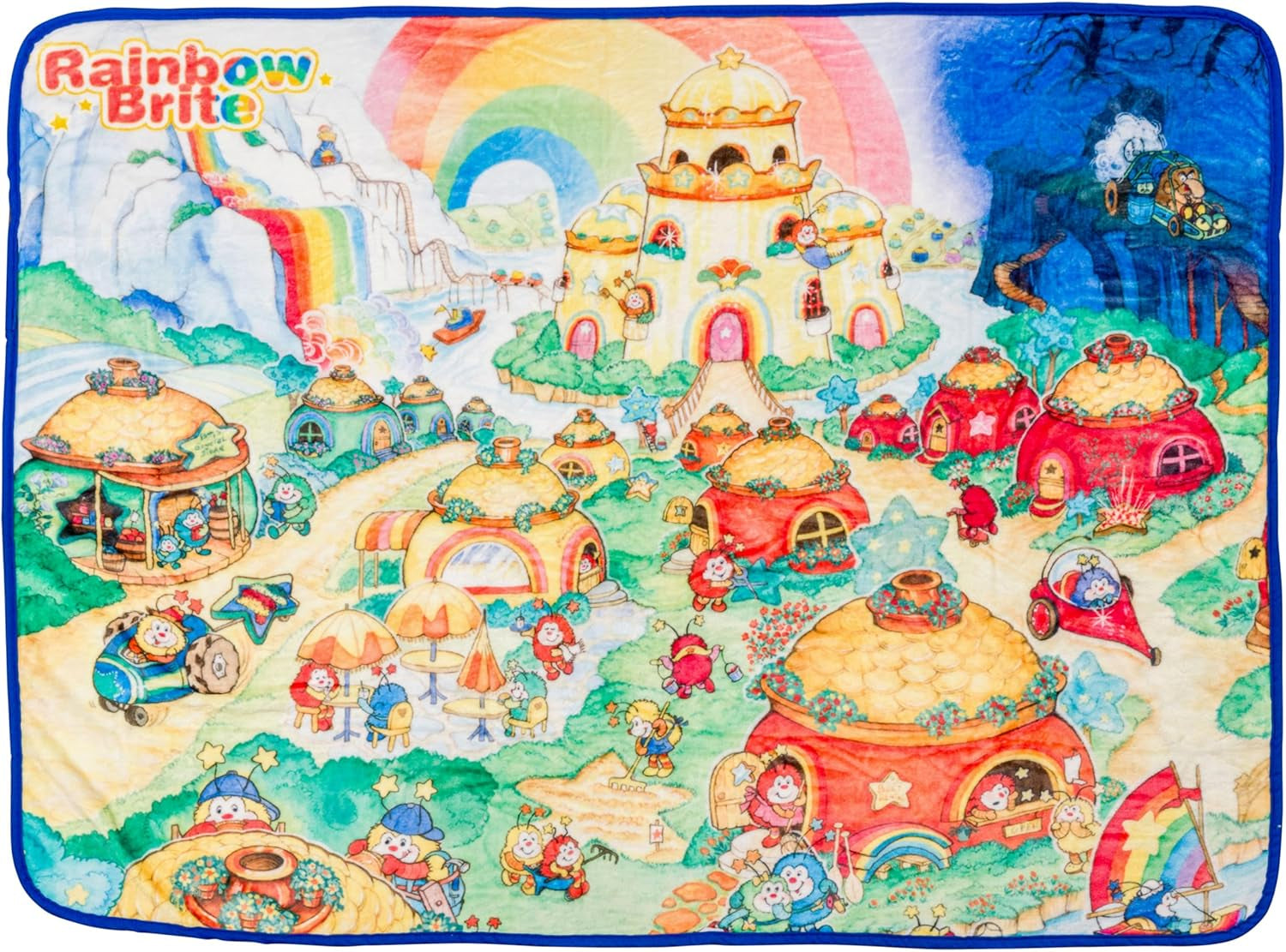 Silver Buffalo Garfield závěsná deka, fleece, 114,3 X 152,4 cm Postele a přikrývky Silver Buffalo Rainbow Brite Rainbowland