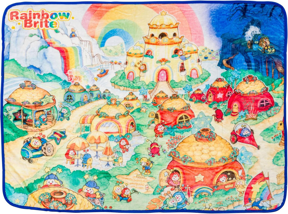 Silver Buffalo Garfield závěsná deka, fleece, 114,3 X 152,4 cm Postele a přikrývky Silver Buffalo Rainbow Brite Rainbowland