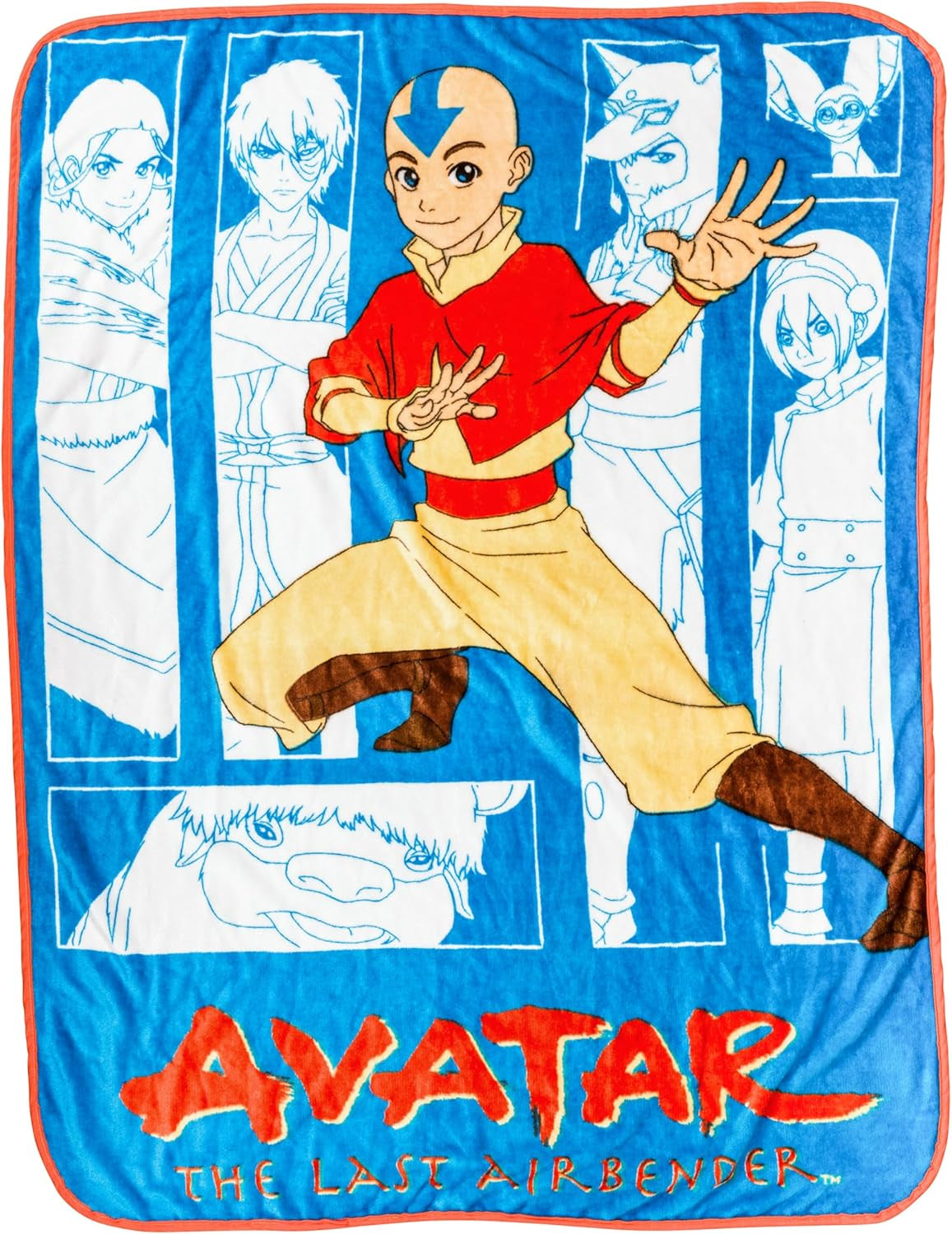 Silver Buffalo Garfield závěsná deka, fleece, 114,3 X 152,4 cm Postele a přikrývky Silver Buffalo Avatar The Last Airbender
