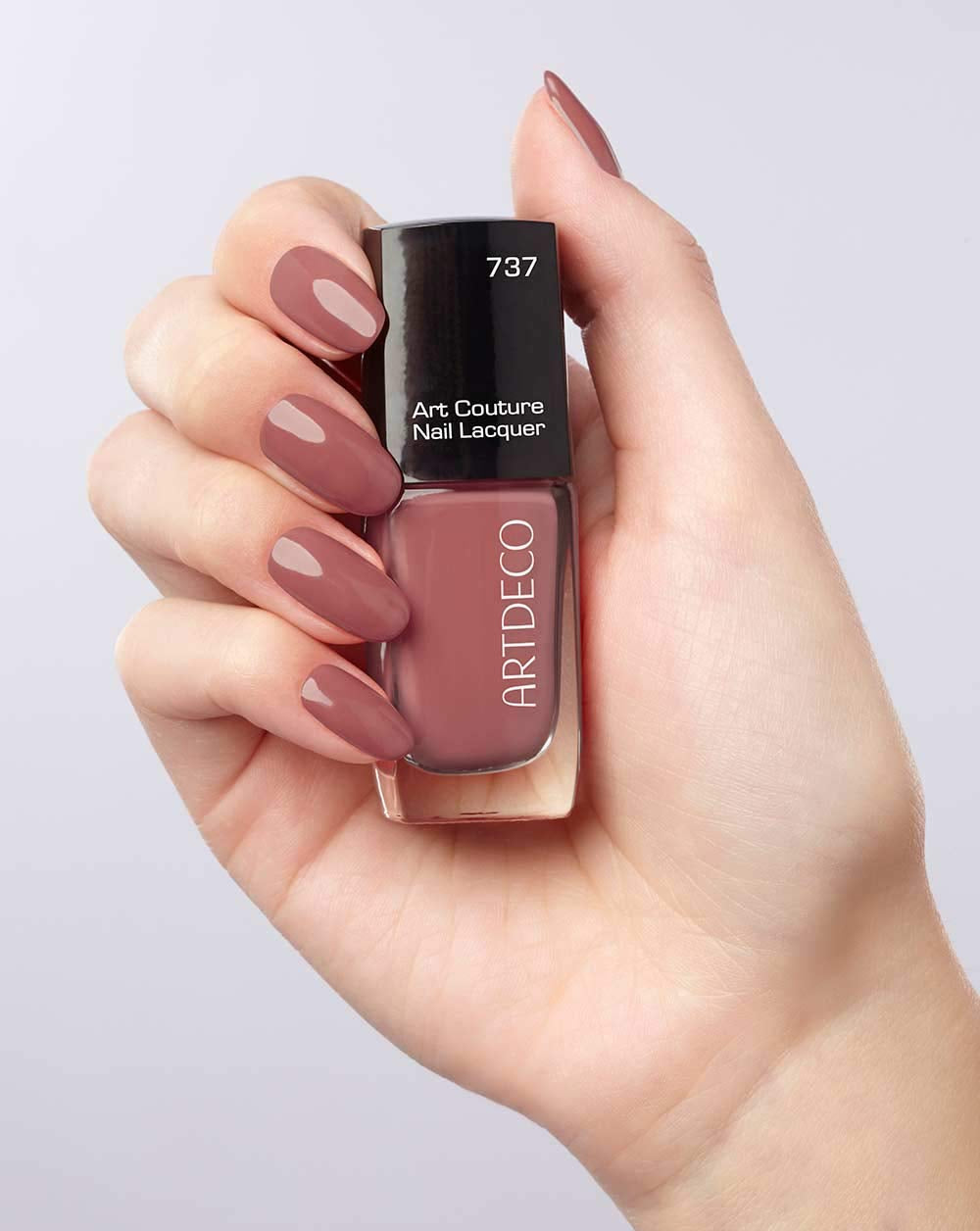 ARTDECO Art Couture lak na nehty - Dlouhotrvající, rychleschnoucí hnědý lak na nehty - 1 x 10 ml