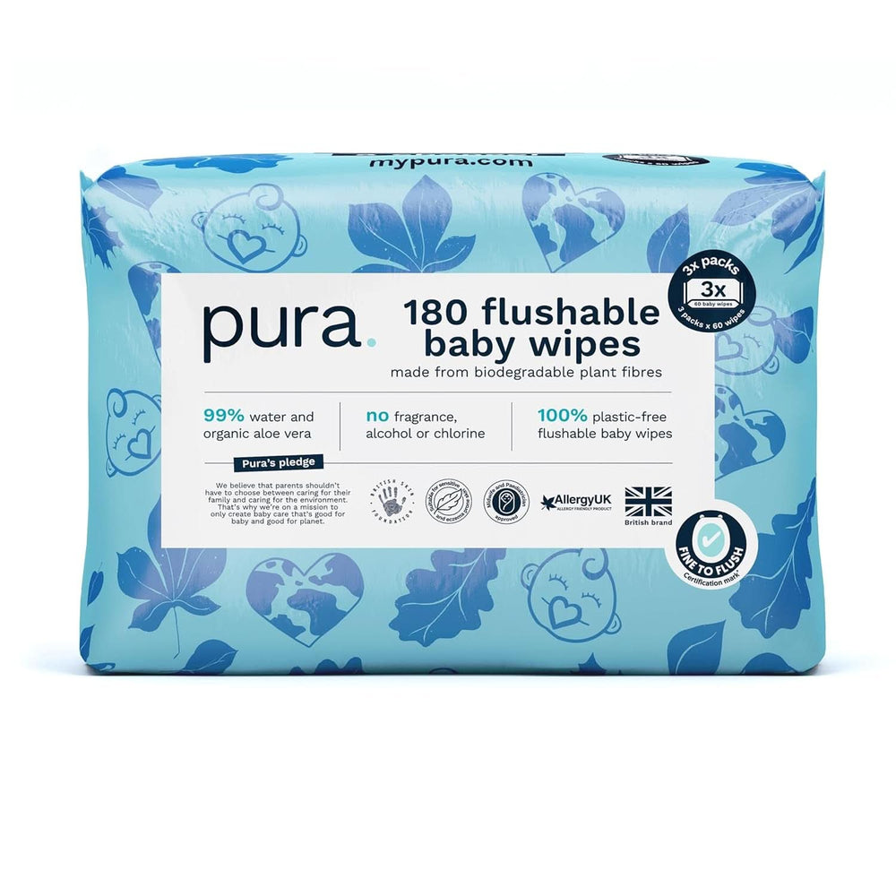 Ekologické dětské ubrousky 99% voda bez plastu Biologicky odbouratelné vlhčené ubrousky pro citlivou ekzém pro novorozence Naty Shop