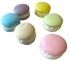 Set decoratiuni comestibile, Macarons Decoratiuni din Pasta de Zahar Nati Shop