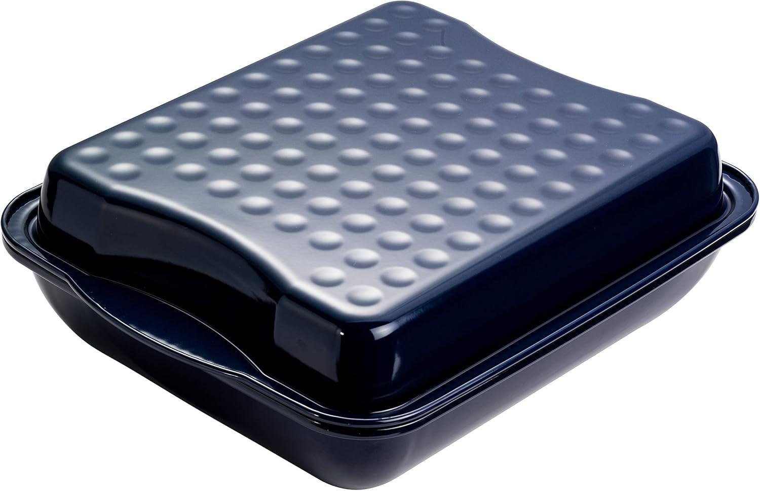 Dr. Oetker Maxi-Bräter Mit Deckel BACK-IDEE KREATIV, Brat- Und Auflaufform Aus Hochwertigem Stahlblech Mit Emaillierung, Eckige Form, Schnitt- Und Kratzfest - Spülmaschinengeeignet in Schwarz Formy a plechy na pečení Naty Shop