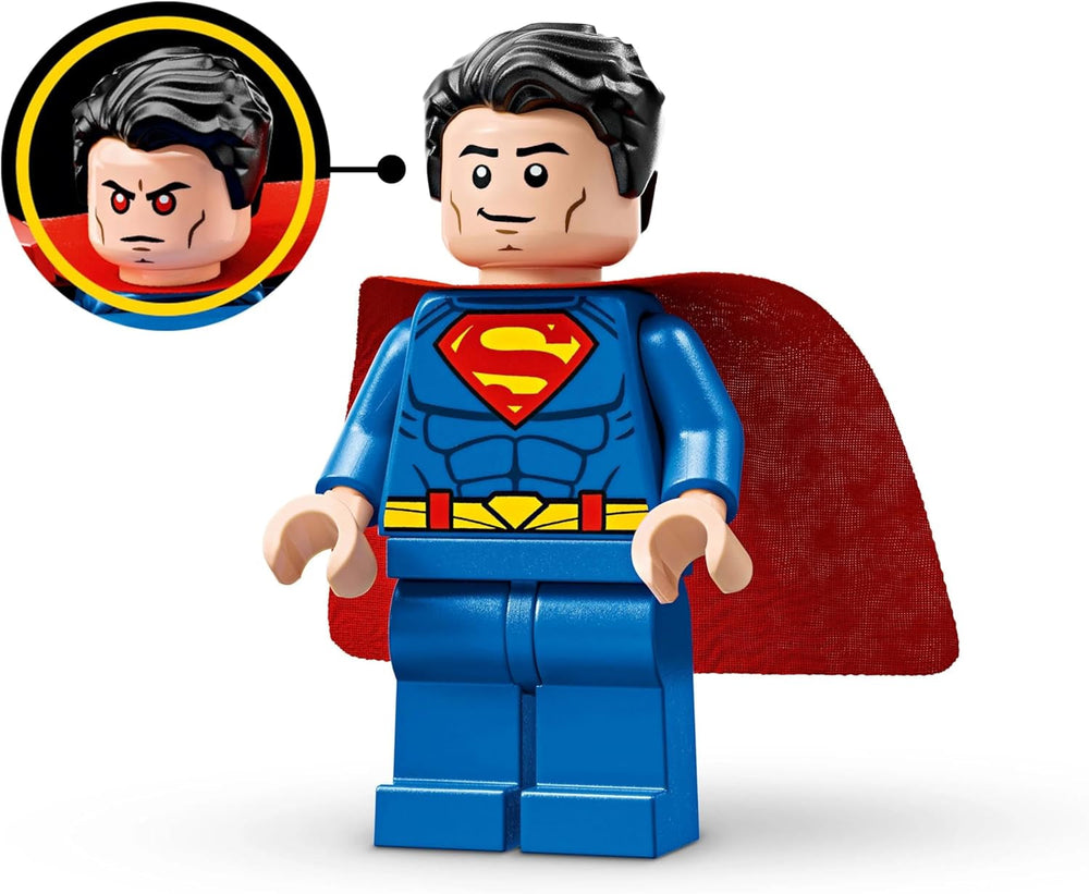 LEGO DC Superman Mech vs. Lex Luthor – Hračka superhrdiny se 2 minifigurkami – Sestavitelná akční figurka s pohyblivými pažemi, nohama a prsty – Dárek pro chlapce a dívky Věk 6+ 76302 Stavebnice Besuche den LEGO-Store