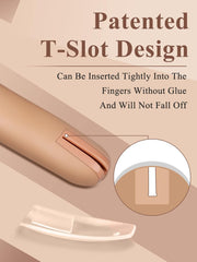 200 buc vârfuri transparente de unghii de schimb: Vârfuri de unghii acrilice pentru exersarea mâinii pentru designul unghiilor