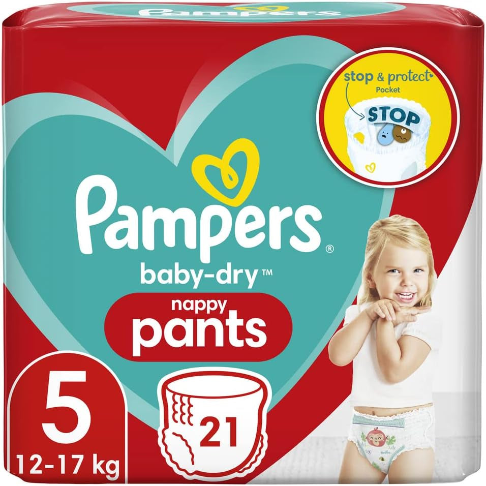 Plenky Pampers 81657566 Baby-Dry Pants, bílé