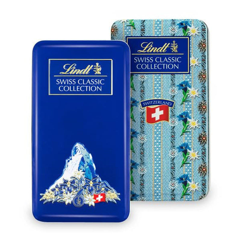 Krabička na čokoládu Lindt Swiss Classic Collection | Tyčinky z mléčné čokolády | Mini čokoládové tyčinky | 185 g | Čokoládový dárek