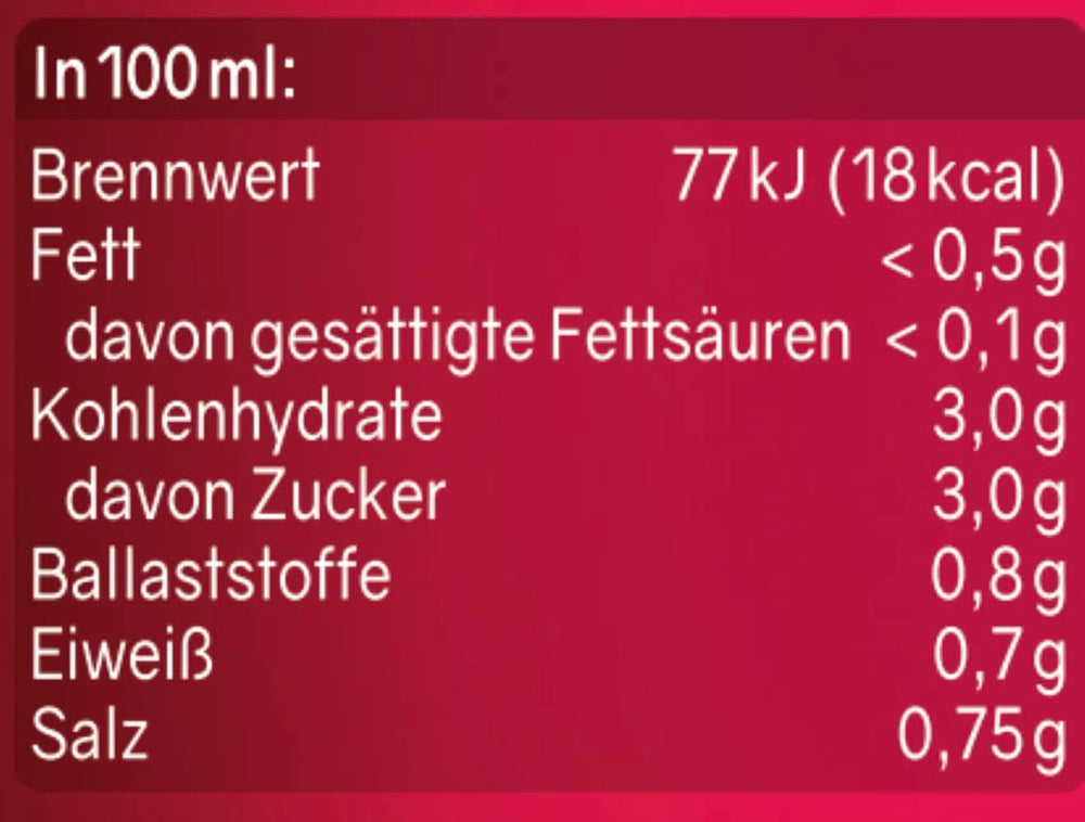 RABENHORST (6 X 700 ml) - Vysoce kvalitní zeleninová šťáva z různých druhů zeleniny Nealkoholické nápoje Naty Shop