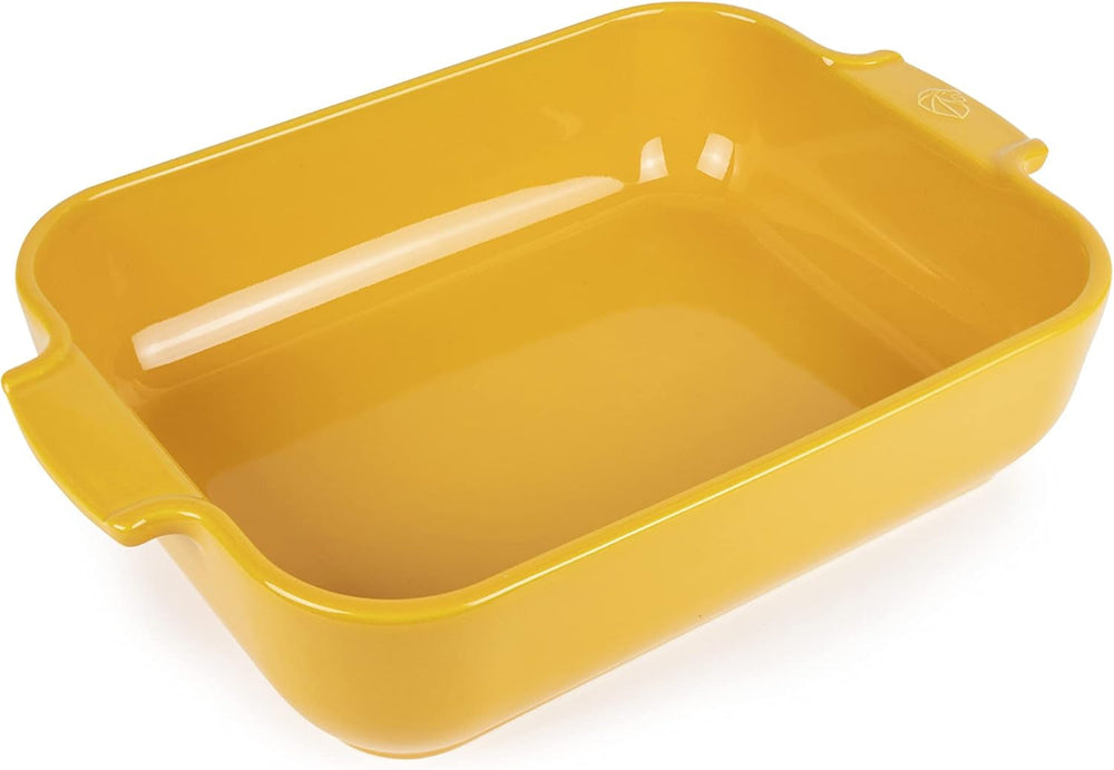Peugeot Appolia Rechteckige Auflaufform Mit Griffen, Keramik, Schiefer / Grau, 7,2X31X21,7 Cm, Fassungsvermögen: Ca. 2 L, 60060 Formy a plechy na pečení Naty Shop Gelbes Safran