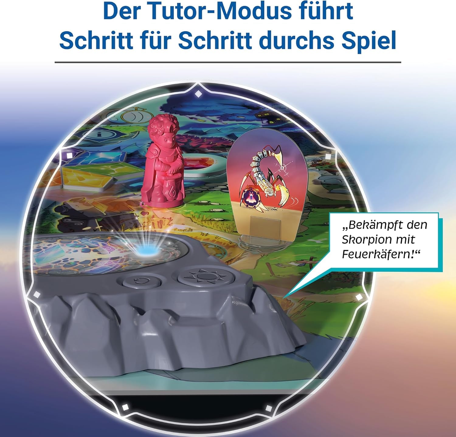 Ravensburger 24582 Ventopia – elektronická stolní hra Flying Island pro děti od 7 let pro 1 až 4 hráče