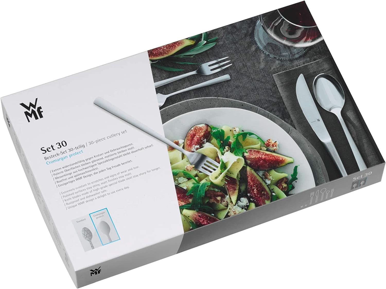 WMF Boston sada příborů, 30 kusů, nerezová ocel pro 6 kuchyní Naty Shop