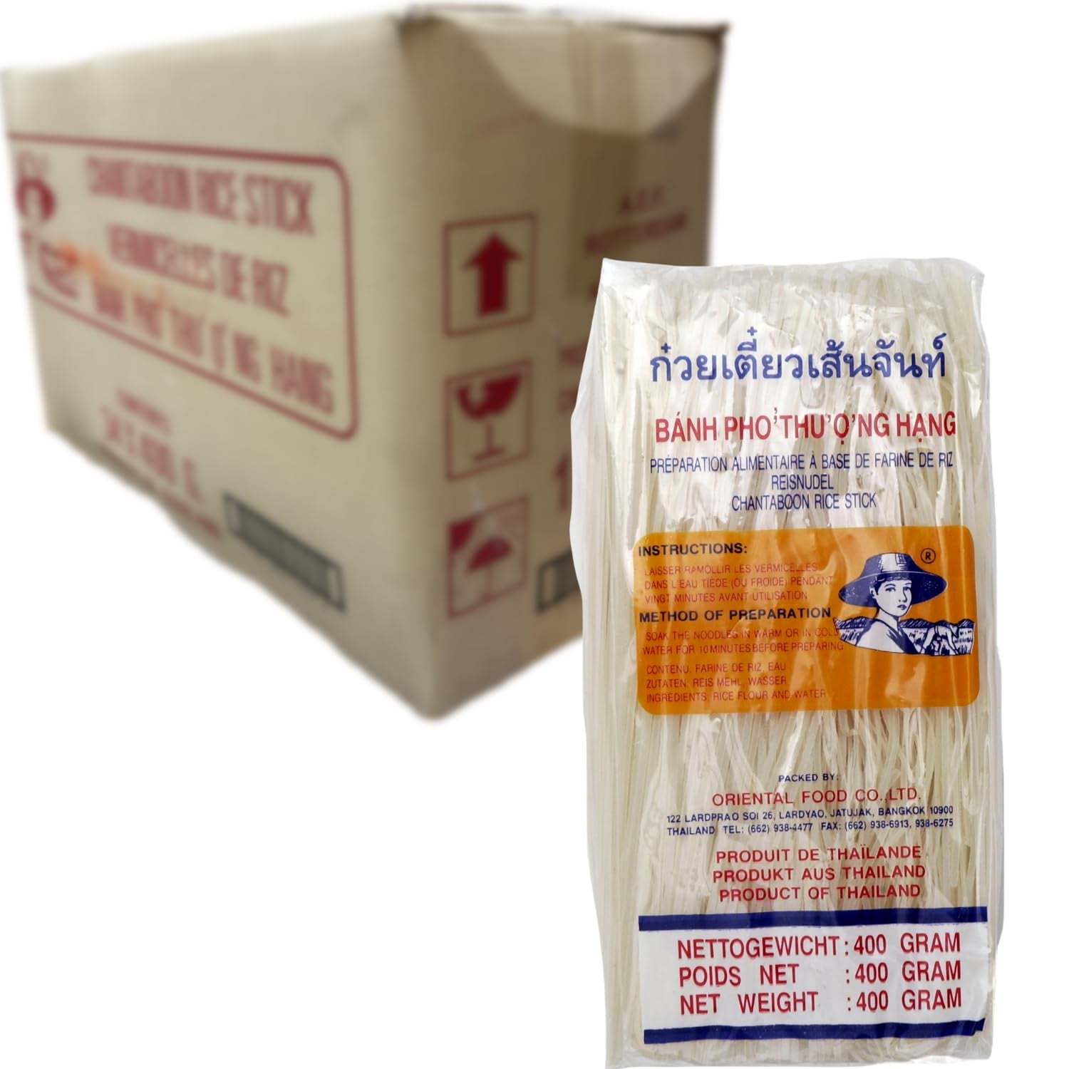 - rýžové nudle 1 mm, (1 x 400 GR)