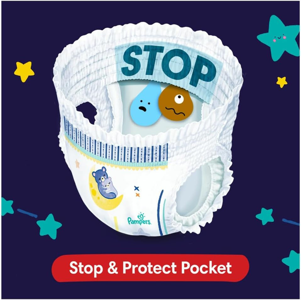 Pampers - Neklouzavé dětské noční košile - Velikost 6 - Malé balení - 30 kusů - 15+ kg