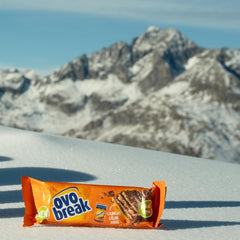 Ovomaltine OVO BREAK Oplatka a čokoládová tyčinka - křupavá svačina s nezaměnitelnou chutí našeho oblíbeného Creme Crocante, přirozeně bez palmového oleje (4 x 39 g)