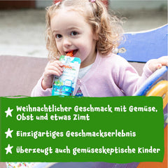 Pumpkin Organics Bio Gemüse-Getreide-Quetschie Kürbis, Birne, Apfel, Pflaume, Hafer ohne Zuckerzusatz¹ - ab 8 Monaten - als Snack nebo Beikost für unterwegs (100 g)