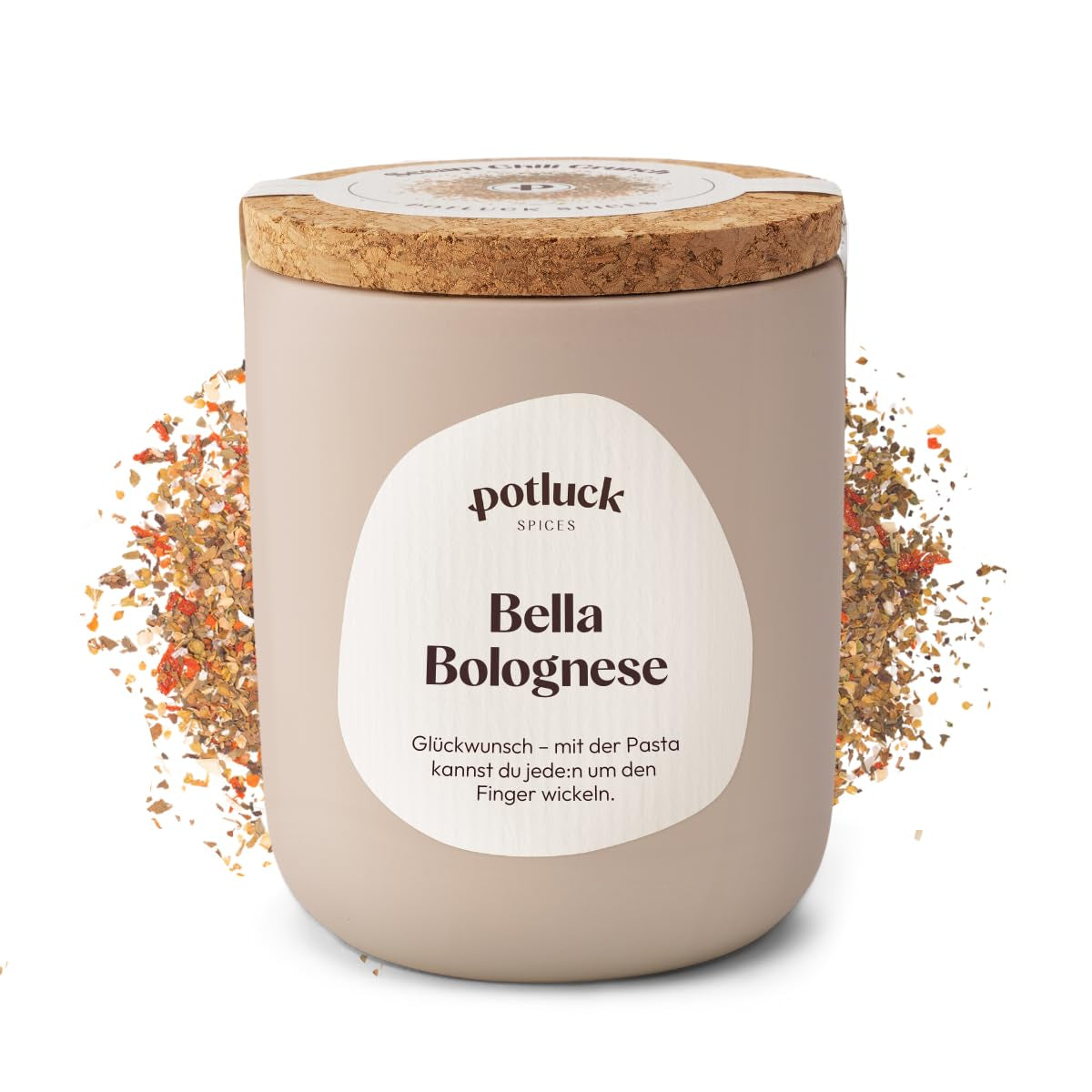 Potluck | Těstoviny a pizza Kräuter | Gewürzzubereitung im Keramiktopf | 40 g | Veganské, bezlepkové a s přírodními ingrediencemi