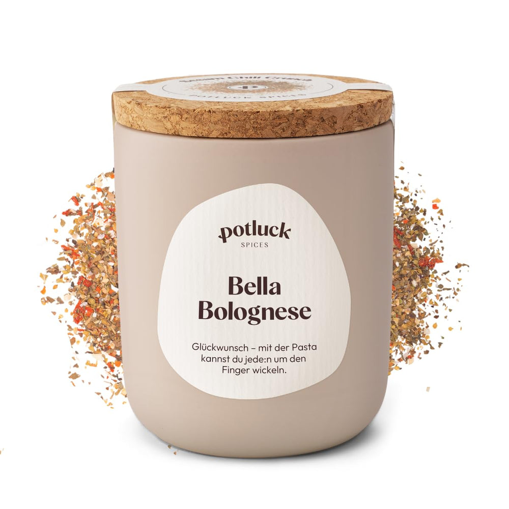 Potluck | Těstoviny a pizza Kräuter | Gewürzzubereitung im Keramiktopf | 40 g | Veganské, bezlepkové a s přírodními ingrediencemi