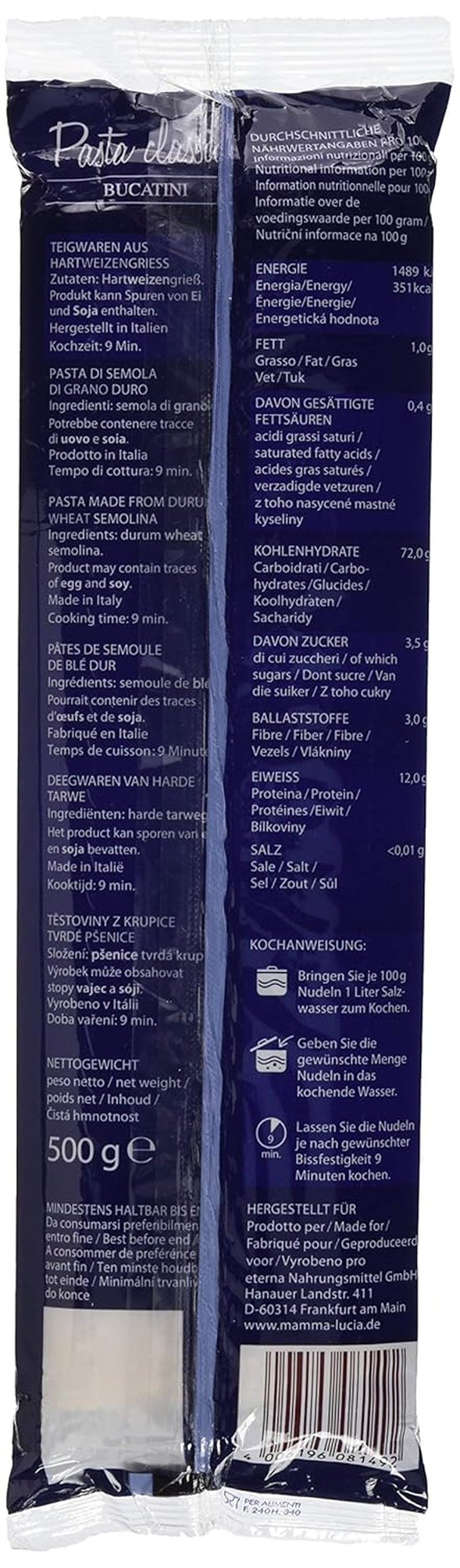 Těstoviny Bucatini - Makarony, balení 20 ks (20 x 500 g)