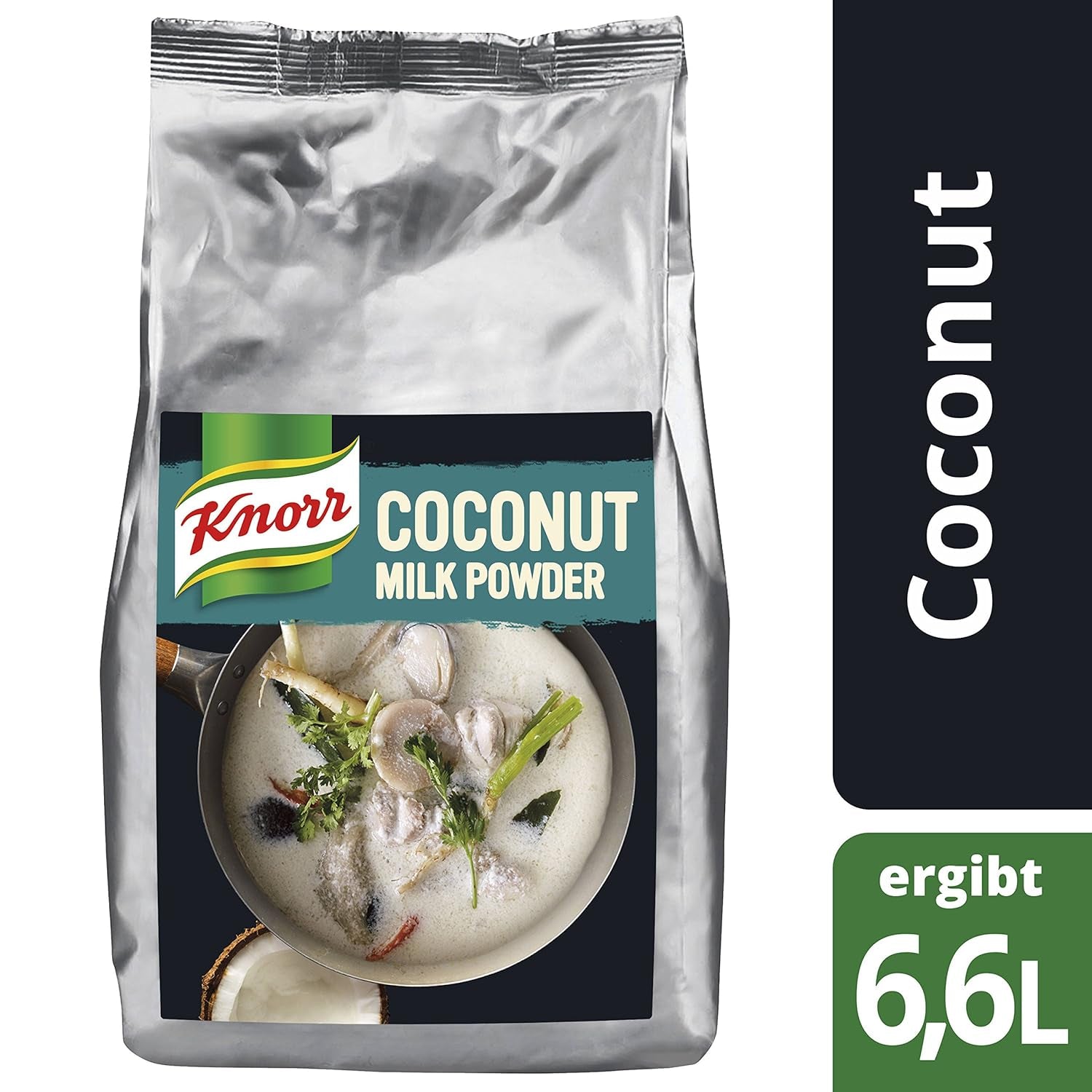 Knorr Kokosmilch Pulver (sušené mléko aus 20 frischen Kokosnüssen, ergibt 6,6 litru Kokosmilch) 1er balení (1 x 1 kg)