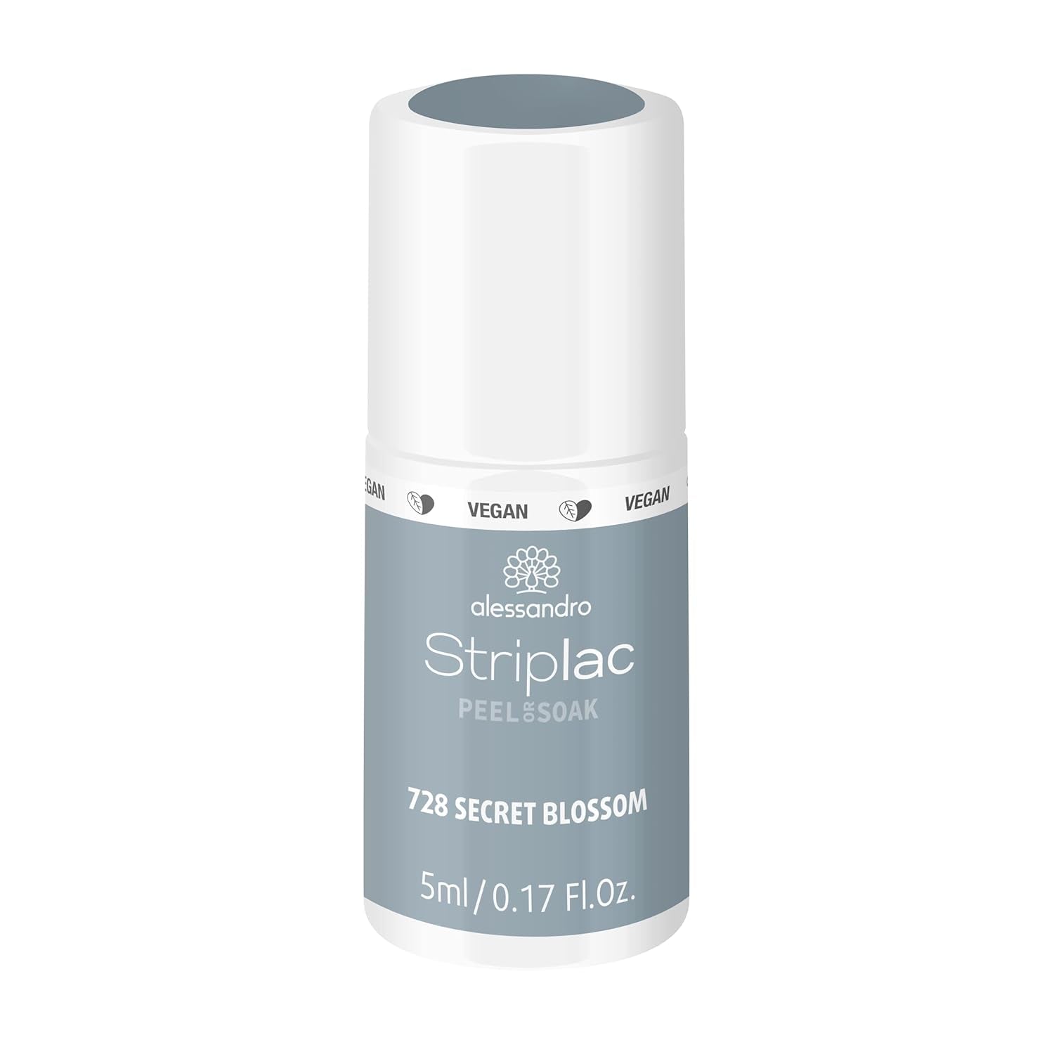alessandro Striplac UV-Nagellack Flat White – Schonend und langanhaltend – Einfache Entfernung dank Peel-Off-Technologie – Vegan und tierversuchfrei – 8 ml