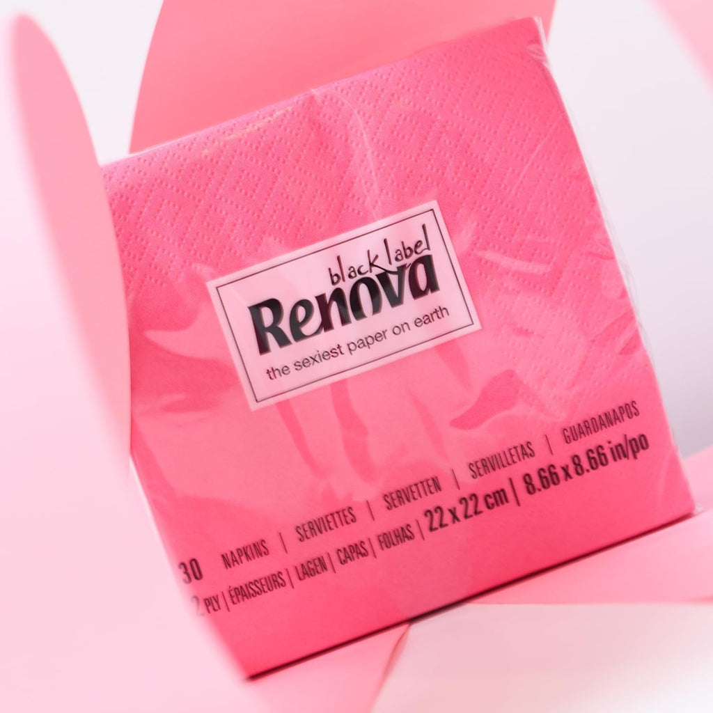 Șervețele de cocktail Renova, fucsia, 30 de șervețele