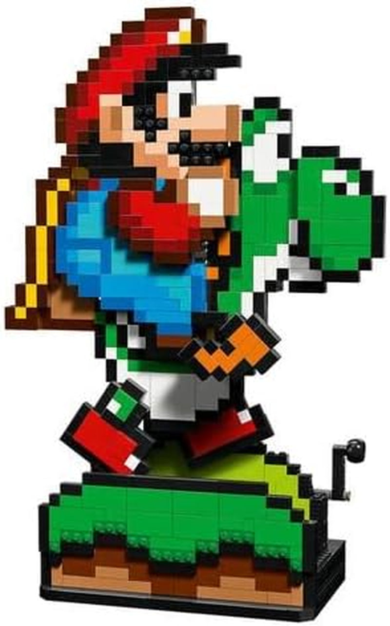 LEGO Super Mario World: Sběratelská sada Mario a Yoshi Nintendo, figurky pixelů, sestavení a vystavení modelů, domácí dekorace a sběratelské předměty, sada modelů a dárek pro dospělé fanoušky 71438 Stavebnice Besuche den LEGO-Store