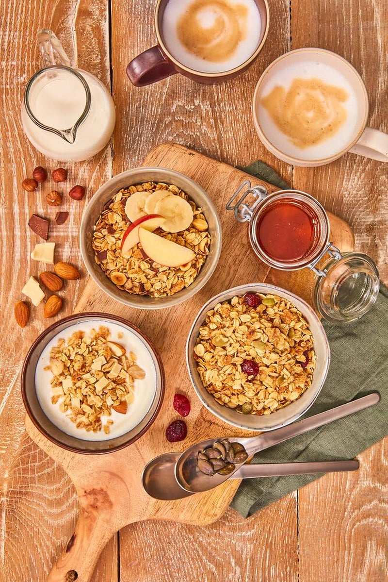 Oetker Vitalis Opékané müsli s brusinkami a dýňovými semínky: Opékané müsli se sušenými brusinkami, balení 8 ks (8 x 501 g)