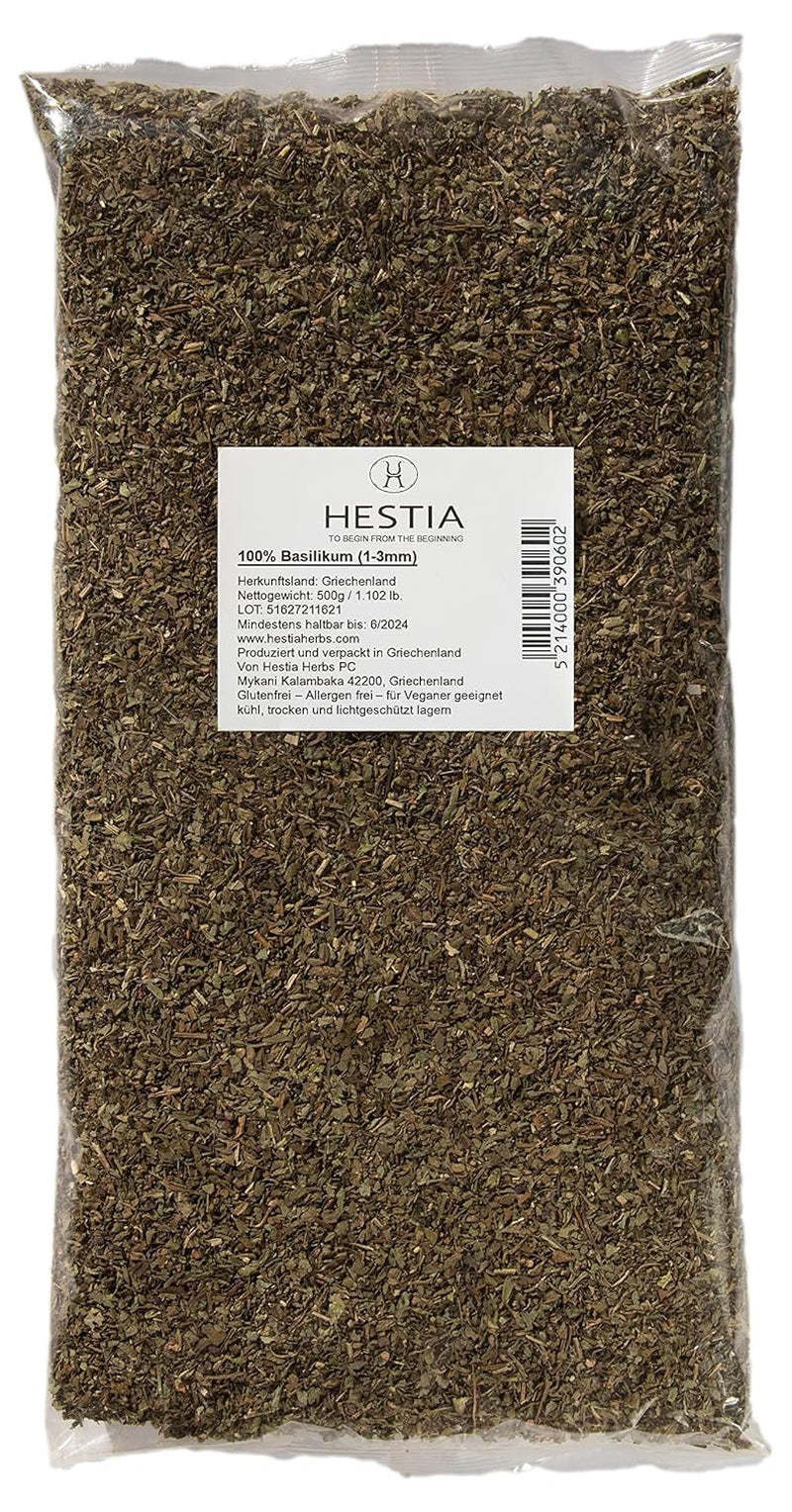 Hestia Herbs Griechischer getrechtenter Oregano 500 g, Allergenfrei – Vegan – GVO-frei