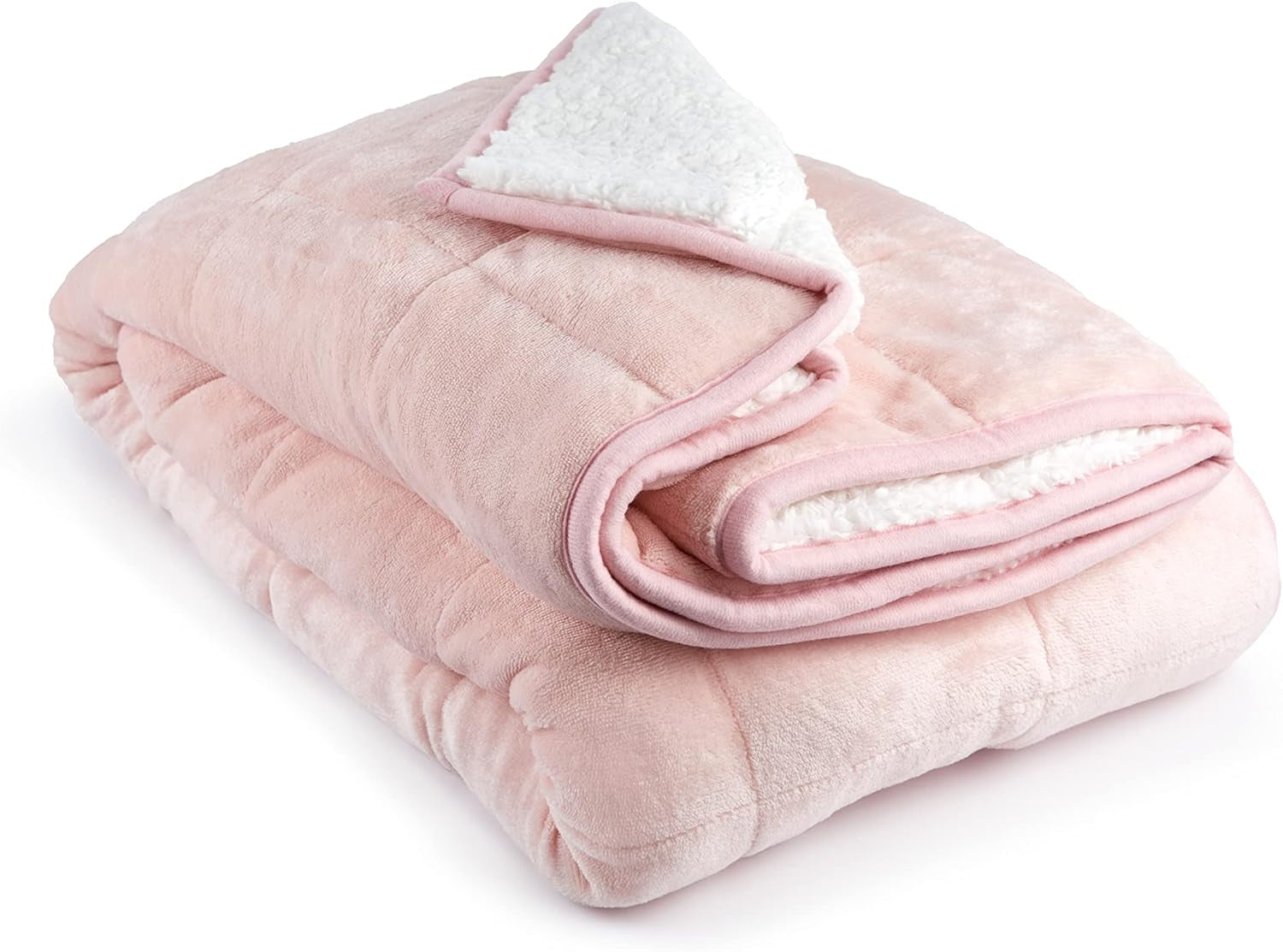 Emma Barclay Weighted Sherpa Deka, 127 X 152 cm, Blush Pink Postele a deky Emma Barclay Blush Pink 50X60" (127X152cm)