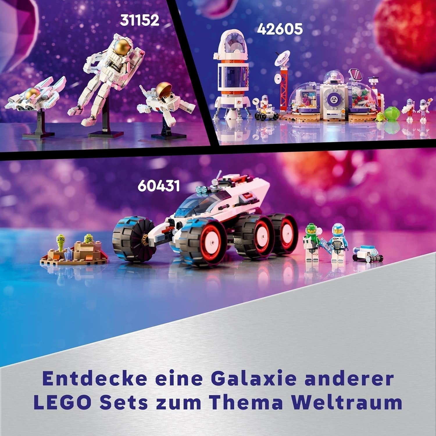 LEGO Technic Vtol Space Transporter LT81, Vesmírná stavebnice, Vesmírná hračka, Vesmírná loď, Hrací sada Mini Rover, Dárek pro chlapce a dívky starší 10 let 42181 Stavebnice Besuche den LEGO-Store