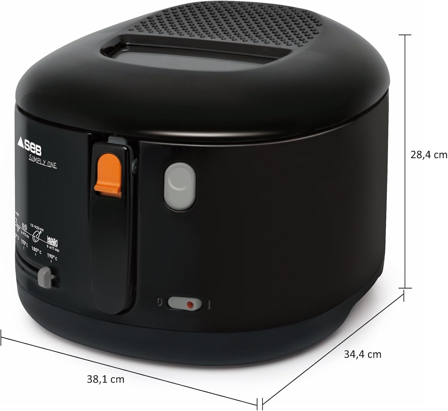 Elektrická fritéza Tefal Simply One, kapacita XL na hranolky do 1,2 kg, exkluzivní nástěnný chladicí systém Spotřebiče Naty Shop