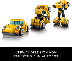 LEGO Icons Transformers Čmelák, Dospělý sběratelský robot akční figurka, Filmová stavebnice pro fanoušky sci-fi, Lze přeměnit na auto, Dobrodružná hračka 10338 Stavebnice Besuche den LEGO-Store