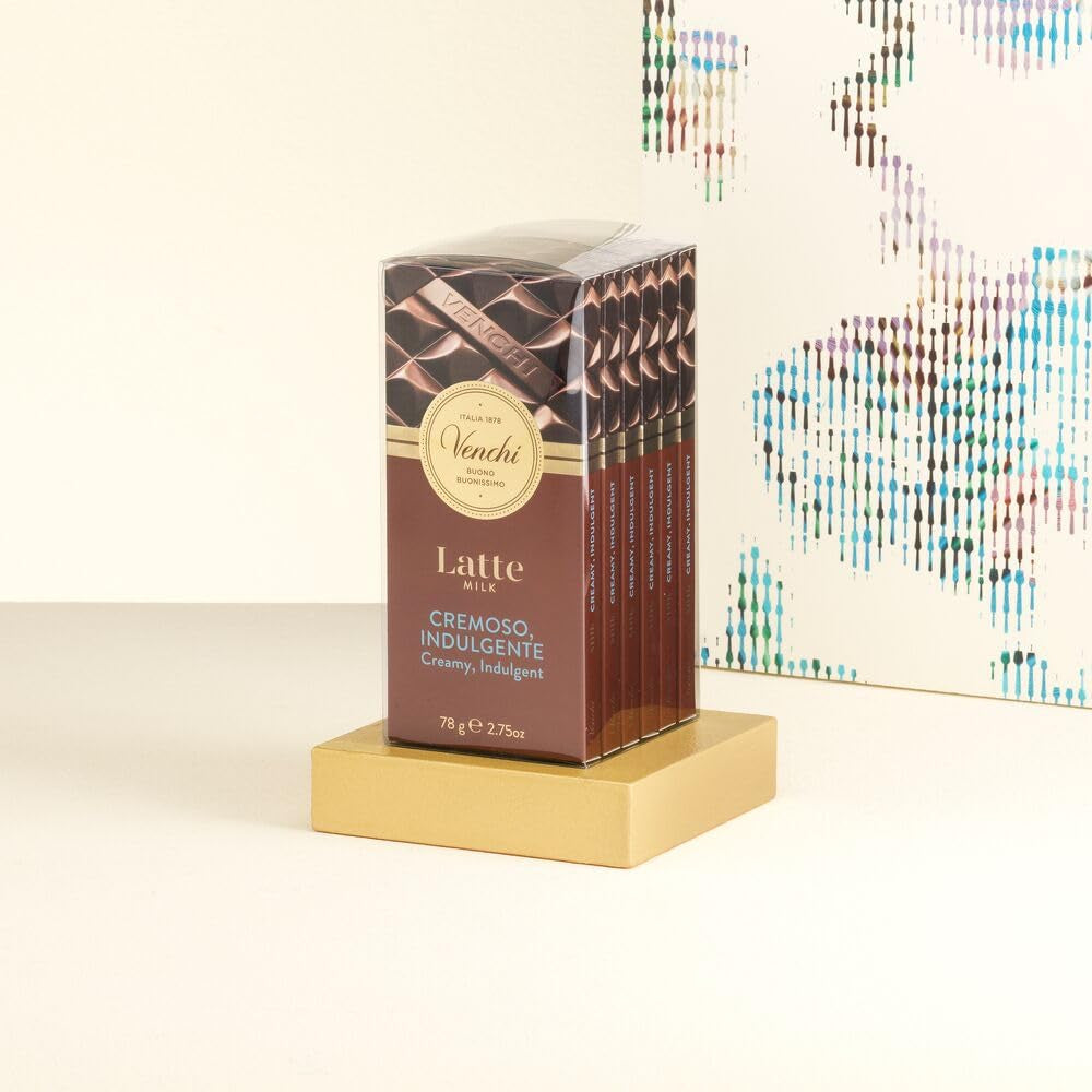 Venchi – Sada 6 různých tyčinek mléčné čokolády, 468 g – Bezlepkové – Tip na dárek