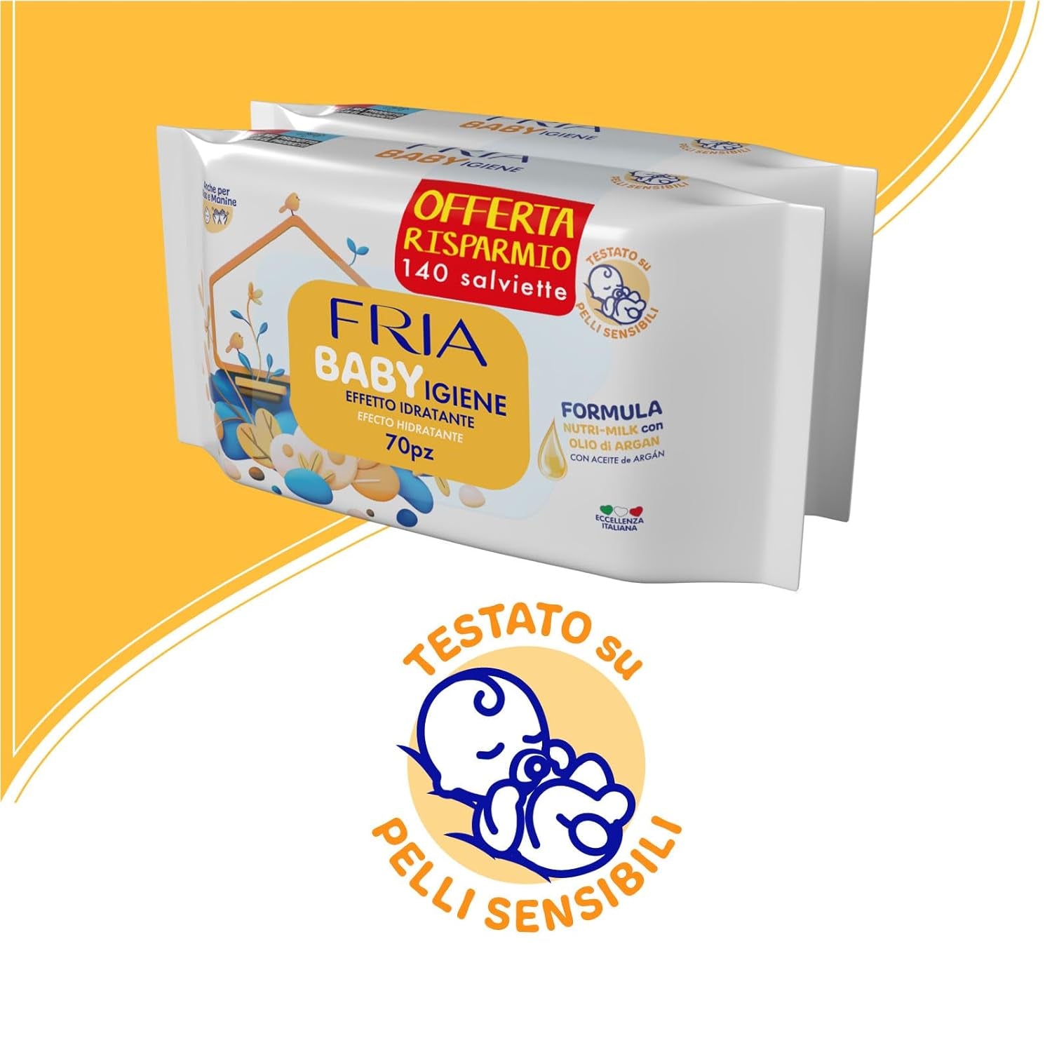 Vlhčené ubrousky, balení 2 ks (144 ubrousků)